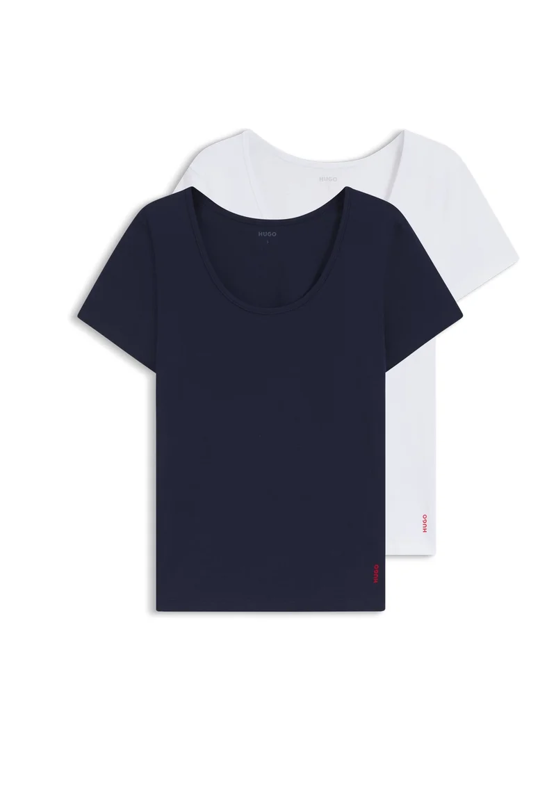 HUGO Two-pack of T-shirts in stretch cotton